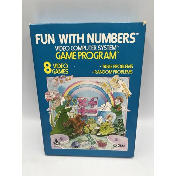 Fun With Numbers CX 2661 Atari 2600 CIB Game, Box, Manual - Picture 6 of 14